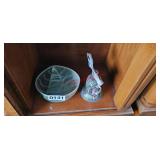Coyote Moon Pottery and a bell (living room)