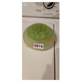 Large Green Glass Plant Frog (laundry room)
