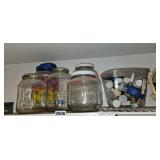 Large jars and more (laundry room)