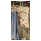 Clothes Pins, hangers, towel (laundry room)