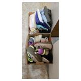 Two boxes of clothing and shoes (master closet)