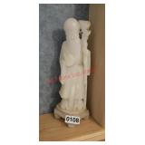 12" Shou Lao Carved Figurine (hallway)