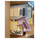 Cards journals and more box lot  (spare room)