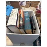 Box lot of books and bibles (spare room)