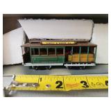 HO scale trolley- train room