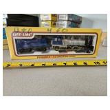 HO scale powered locomotive- train room