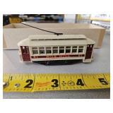 Nob Hill powered trolley HO scale- train room