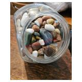 Polished rocks - downstairs living room
