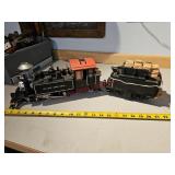 Model engine with lumber car - train room