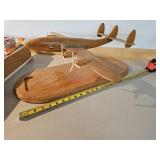 Wooden airplane- train room