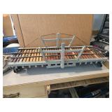 Hand crafted train trestle - train room