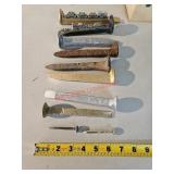Railroad spikes - train room