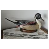 Signed Big Sky Carvers Wooden Duck (living room)