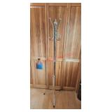 Brass colored coat stand (entryway)