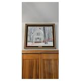 Holiday Greetings Painting by F.J. Wenberg 24" X
