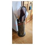 Vintage Peerange England Brass Umbrella Stand
