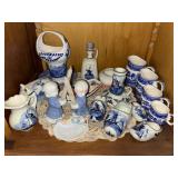 Blue Delft and Blue Willie Lot of Smaller sized
