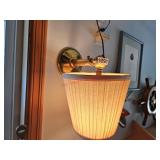 Brass lamp, heavy - train room