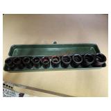1/2 drive impact socket set 7/16-1" - off train