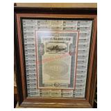 Historical railroad certificates - off train room