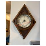 Diamond shape vintage Aneroid Barometer (dining