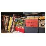 Cookbooks and cooking magazines (pantry hallway