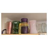 Vases on this shelf (laundry room)