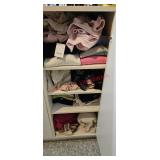 4 Shelves of clothing (master closet)