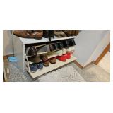 Wood Shoes Shelf (master closet)