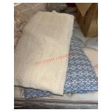 Two large nice clean throw blankets  (spare room)