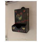 Rooster vintage Matches Holder  (pantry)