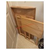 Large lap tray and TV trays  (pantry behind door)