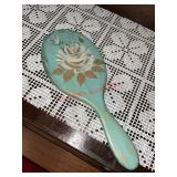 Vintage wood hand mirror  (spare room)