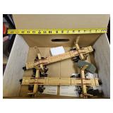 Hand crafted model train log cars - off train