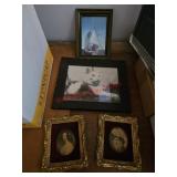 Framed pictures- off train room