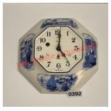Blue Delft Wall Clock (dining room)