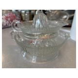 Two clear Glass juicers (kitchen)