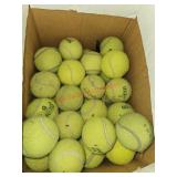 Tennis balls - under house