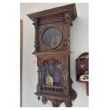 Beautiful carved wall clock Housing ONLY