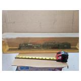 HO scale locomotives with coal cars - train room