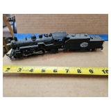 HO scale powered locomotive- train room
