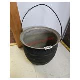 Cast iron cauldron- train room