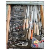 Files and drill bits - train room