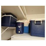 Four coolers - off train room