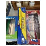 Cling wrap and zip locks  (pantry)
