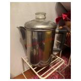 Vintage Copper Bottom percolator  (pantry)