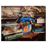 Games and more on top of dresser - downstairs