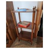 Vintage shelf on casters - downstairs living room
