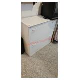 Wood Two-Drawer Shoe Holder (master closet)