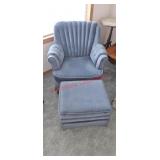 Swivel Rocking Chair and ottoman (living room)